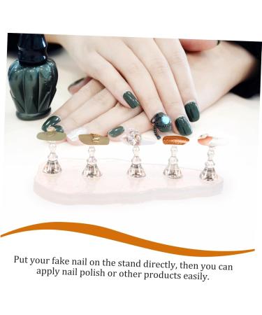 DRESSOOS 1 Set Sprouts Clips Nail Art Kits Nails Supply Nail Stand Nail Holder Nail Art Stand Practice Nail Tips Nail Supplies Nail Display Stand Easel Nail Polish Japanese-style Magnet - Buy Online on GoSupps.com