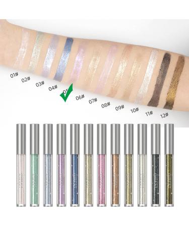 Rosarden Liquid Glitter Eyeshadow - Violet Metallic Sparkling Eye Shadow | Long Lasting Shimmer Highlighter - Light Purple - Buy Online on GoSupps.com