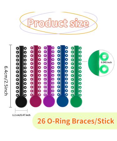 1040 Pcs Multicolored Orthodontic Ligature Ties O-Rings for Braces - Elastic Bands (Color) - Buy Online on GoSupps.com