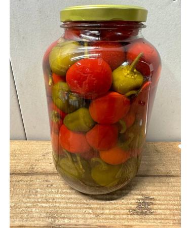 B&G San-Del Whole Cherry Peppers Hot - 1 Gallon | Spicy Pickled Peppers - Buy Online on GoSupps.com