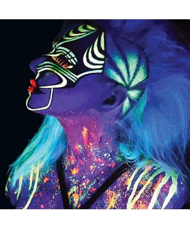 Mehron Fantasy F/X Fluorescent Blue Face & Body Paint - 1 oz Water Based Makeup for International Shipping - Buy Online on GoSupps.com