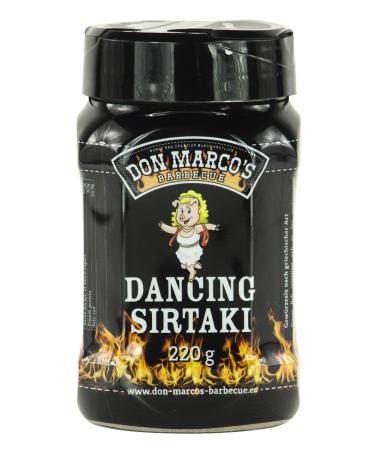 Don Marco's Barbecue Rub Dancing Sirtaki 220g in the shaker barbecue spice mix