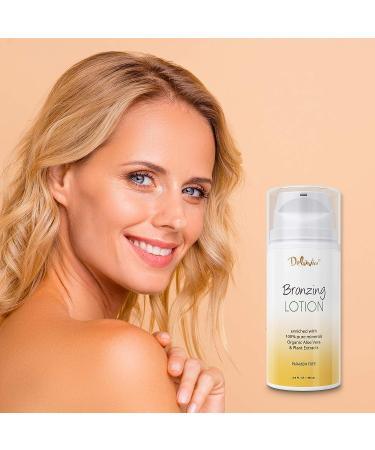 Deluvia Body Shimmer Bronzing Lotion - Sun-Kissed Glow for Body & Face - Buy Online on GoSupps.com