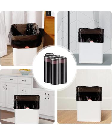 Drawstring Trash Bag | Drawstring Trash Waste Kitchen Bags Anti-Drip Drawstring Kitchen Waste Bags Drawstring Garbage Bags for Kitchen Living Room Cle-ca 45*50 4.5g 75 Pieces Black - Buy Online on GoSupps.com