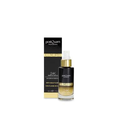 Postquam - Luxury Gold | 24K Serum with Moisturising and Tensor Effect and Hyaluronic Acid for all Skin Types - 30 Ml