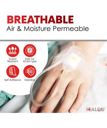 HEALQU Surgical Tape - 6 Rolls (2"x10yd) | Transparent Waterproof Medical Tape for Wound Care & First Aid Supplies - Breathable & Gentle Adhesion - Buy Online on GoSupps.com