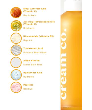 cream co. 30ml SOS Serum for All Skin Types Vitamin C Protects Against Environmental Factors Brightening Sauce Hydration Serum Vegan Renews Revitalizes Serum - Buy Online on GoSupps.com