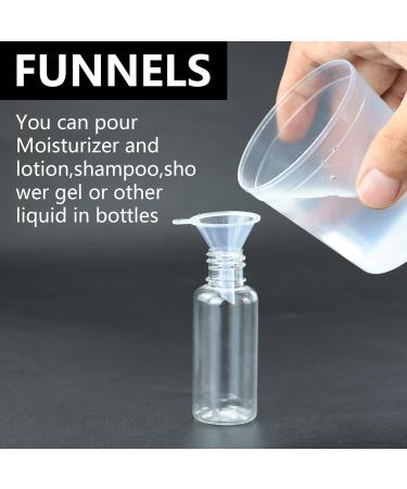 ZCYKJ 20 Sets 30ml Plastic Bottles Empty Travel Bottles Clear Refillable Plastic Travel Bottles for Liquids Flip Cap Bottles with 4 Pcs Small Funnel and 4 pcs Labels for Travel or Cosmetic - Buy Online on GoSupps.com