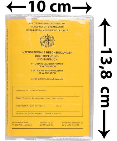 Mumbi 2x Vaccination Pass Cover - Transparent ID Protection Bag for All Vaccination Cards (2015+) - Secure Your Vaccination ID - Buy Online on GoSupps.com