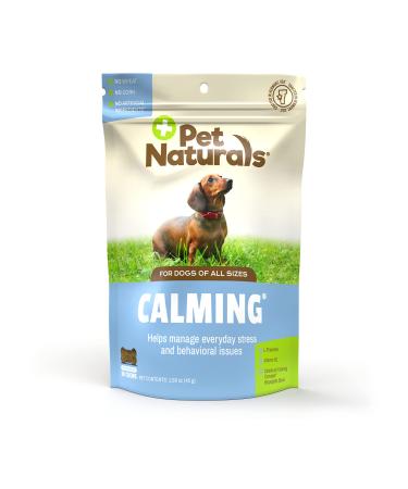 Pet Naturals Calming for Dogs and Cats - Naturally Sourced Stress and Anxiety Calming Ingredients for Behavior Support - Vet Recommended 30 Count (Pack of 1) Dogs