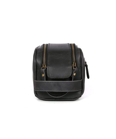 Premium Leather Travel Toiletry Pouch | Waterproof King-Size Dopp Kit | Father's Day Gift | Aaron Leather Goods - Buy Online on GoSupps.com