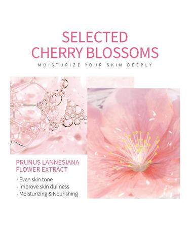 Cherry Blossoms Skin Care Set for Women & Girls | Complete Beauty Gift Kit with Cleanser Serum Cream Toner & Eye Cream - Buy Online on GoSupps.com