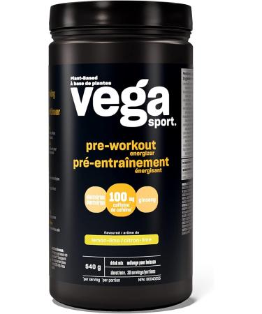 Vega Sport Pre-Workout Energizer Lemon Lime (30 Servings) & Sport Protein Vegan Protein Powder Vanilla (20 Servings) BCAAs Amino Acid Lemon Lime + Vanilla 540 g (Pack of 1) - Buy Online on GoSupps.com