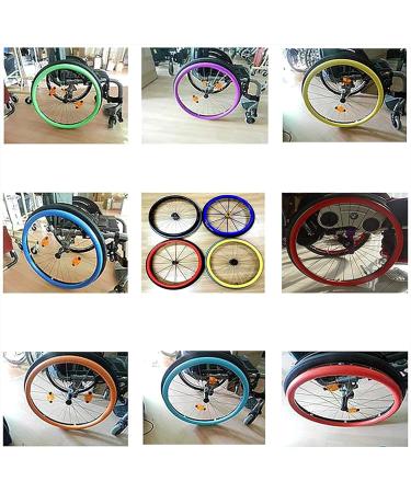 Wheelchair Push Rim Covers 1 Pair 24-inch Rear Wheel Sports Wheelchair Non-Slip Wear-Resistant Silicone Hand Push Cover Hand Wheel Snare Pads(G 24 inch) 24 inch G - Buy Online on GoSupps.com