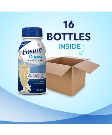 Ensure Original Nutrition Shake Vanilla 8 fl oz - Pack of 16 | Standard Packaging - Buy Online on GoSupps.com