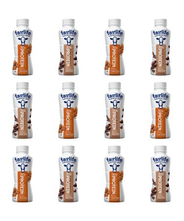 Fairlife Nutrition Plan Chocolate and Caramel Shake Variety Pack 30g Protein Low Sugar Combo Supplement Meal Replacement Ready To Drink 11.4 Oz Bulk Variety Pack (12-Count)