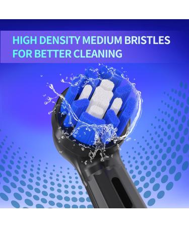 Replacement Toothbrush Heads for Oral-B iO | Medium Bristles 6 Pack - Compatible with Series 3-10 Black - Buy Online on GoSupps.com