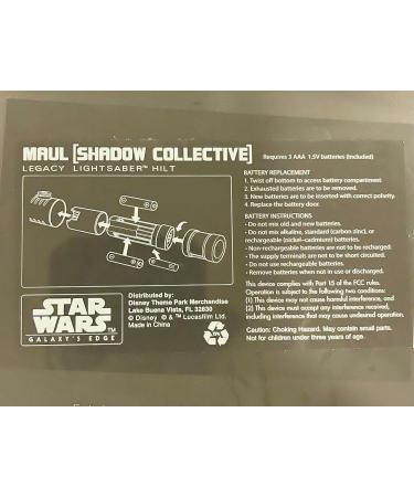 Galaxy's Edge Star Wars Darth Maul Shadow Collective Legacy Lightsaber Hilt - Buy Online on GoSupps.com