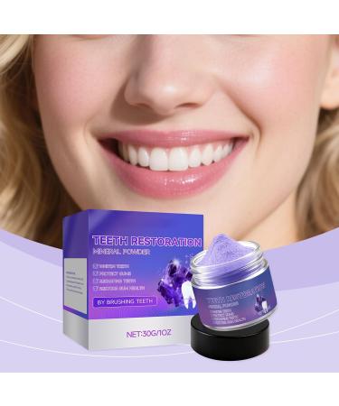 Powdered toothpaste 30 g whitening toothpaste powder for tooth restoration for freshness oral hygiene cleaning adults family morning and evening - Buy Online on GoSupps.com