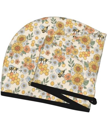 Hair Towel Wrap - Quick Drying Towel Turban with Button | Hippie Bee Honeycomb - Buy Online on GoSupps.com