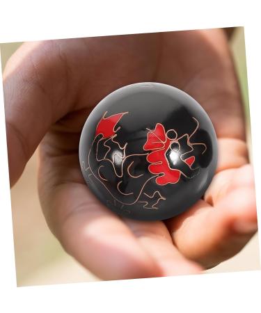Frcolor 2pcs Chinese Baoding Balls - 40mm Hand Exercise & Fitness Training Balls | Health Care Iron Balls in Decorative Box - Buy Online on GoSupps.com