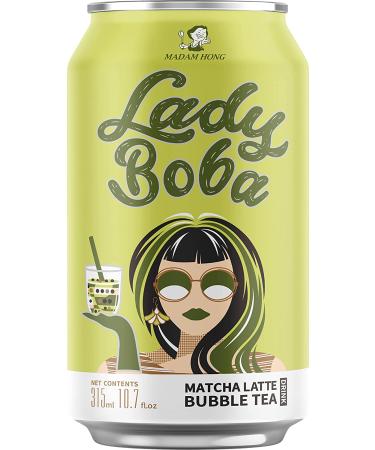 (Pack of 12) Lady Boba Milk Bubble Tea with Boba Pearls in a Can (10.7oz/can) - Assorted Flavors - Ready To Drink Beverage - Buy Online on GoSupps.com