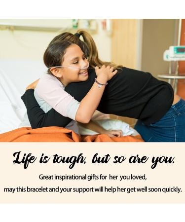 Lanqueen Get Well Soon Natural Stone Bracelet | Inspirational Gifts for Women/Men - Life is Tough But So are You - Buy Online on GoSupps.com