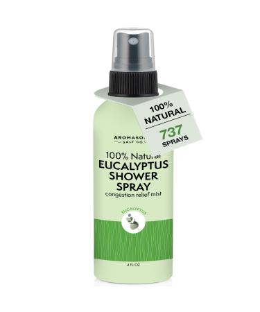 Aromasong Eucalyptus Shower Spray Aromatherapy 100% Natural Eucalyptus Spray for Shower Made in USA, Pure Essential Oil Mist for Sinus Relief & Spa-Like Steam, 4 fl oz 4 Fl Oz (Pack of 1)