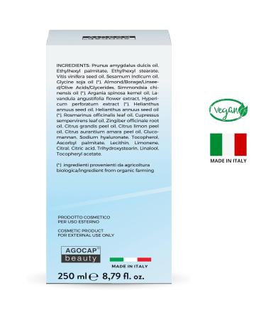 Anti-Cellulite Oil 250ml | Sweet Almond Jojoba Argan & Essential Oils | Professional Massage Oil - Agocap - Buy Online on GoSupps.com