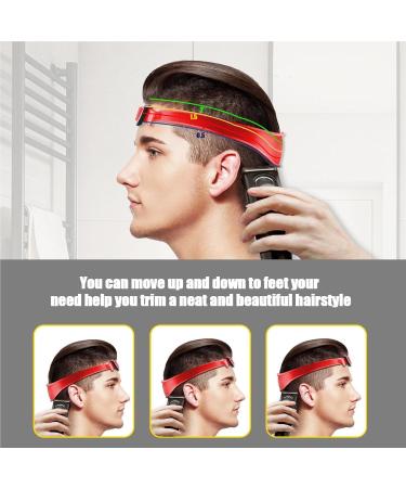 Haircut Bands Curved Silicone Hair Bands Washable Haircut Guide Band Adjustable Haircut Template Soft Comfortable Hair Trimming Guide Hair Cutting Tools for Home Haircuts Beauty Salon Red - Buy Online on GoSupps.com