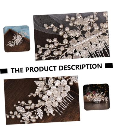 FRCOLOR Flower Comb Bridesmaids Hair Bridal Comb Headdress Floral Crystal Hair Comb Vintage Bridal Hair Flower Crystal Bridal Hair Comb Bride Wedding Hair Comb Miss Zinc Alloy Abs Flowers - Buy Online on GoSupps.com