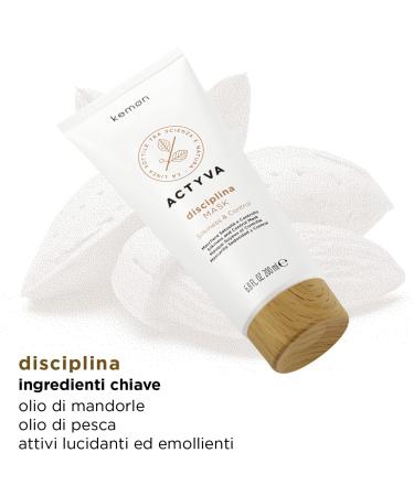 Kemon Actyva Disciplina Mask masque nourrissant et disciplinant pour cheveux fris s avec acide hyaluronique et huile d'amande 200 ml - Buy Online on GoSupps.com