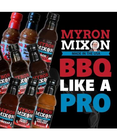 Myron Mixon BBQ Sauce | Hickory | Champion Pitmaster Recipe | Gluten-Free BBQ Sauces MSG-Free USA Made | 18 Oz Bottle - Buy Online on GoSupps.com