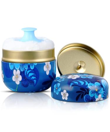 Bo te th avec houppette pour le corps de b b et adulte (fleur color e)