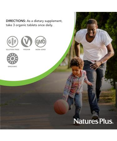NaturesPlus Source of Life Garden Men s Multivitamin - 90 Tablets - Supports Energy & Healthy Immune System - USDA Certified Organic Non-GMO Vegan Gluten Free Iron Free - 30 Servings - Buy Online on GoSupps.com