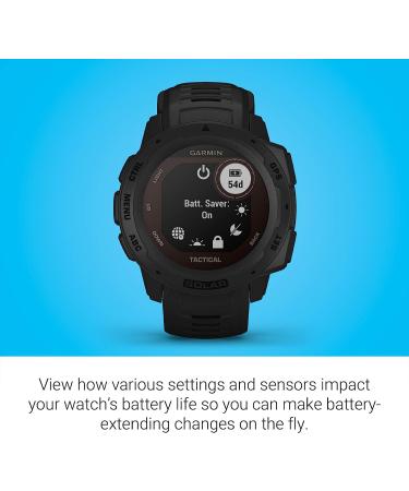 Garmin Instinct Solar Outdoor Smartwatch with Solar Charging - Black - Buy Online on GoSupps.com