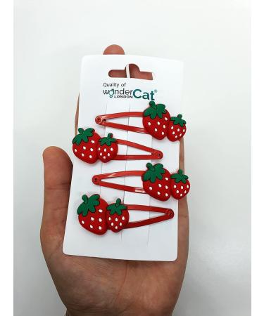 Hair Clips Accessories Girls Snap Hair Clips Cute Hair Clips Kids Hair Clips Metal Hair Clips Baby Toddlers Girl Kids Hair clips (Strawberry Clip Z4CLISTR) - Buy Online on GoSupps.com