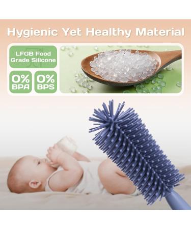 Silicone Baby Bottle Brush in Baby Blue - Alyvisun - One Size - Buy Online on GoSupps.com