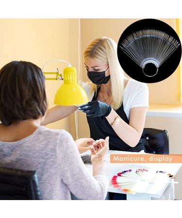 Rnitle Transparent Nail Swatches Sticks - 50 Piece Fan-shaped Board for Nail Polish Display and Practice - Clear Nail Colour Display - Buy Online on GoSupps.com