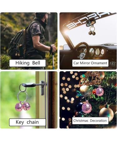 Cat & Dog Collar Bell Pack of 2 | Extra Pet Bell for Tracking & Wildlife Safety | Durable Iron Split Ring & Clip - Silver - Buy Online on GoSupps.com