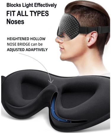 INNELO Sleep Mask 2022 | Comfortable 3D Contoured Light Blocking Eye Mask - Grey - Buy Online on GoSupps.com