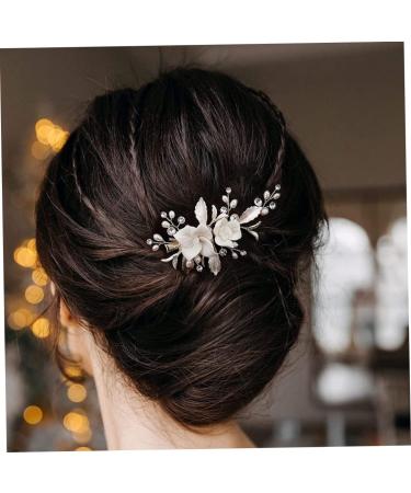 Holiday Decorations Bride Hair Clip Wedding Hair Clip Flower Wedding Hair Piece For Bride Hair Comb Barrette Bridal Hair Accessories Gold - Buy Online on GoSupps.com