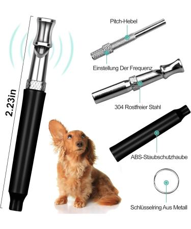 2 Pack Adjustable Dog Whistle - High Frequency Bark Control & Recall Training - Includes Lanyard - Silent & Effective - Buy Online on GoSupps.com