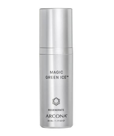 ARCONA Magic Green Ice for Aging Skin - Glycerin Meadowfoam Seed Oil Aloe Lavender Crocus Chrysanthus Bulb Extract 1.17 oz. Made In The USA