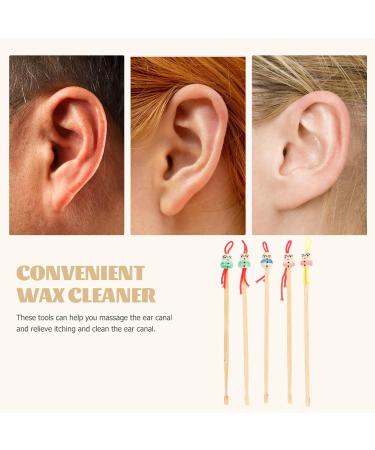 Cleaning Tools 5pcs Wood Ear Pick Oriental Bamboo Ear Cleaning Spoon Cute Chinese Doll Ear Cleaning Spoon Ear Scraper Wax Removers Cleaning Tool Random Color Doll 1 - Buy Online on GoSupps.com