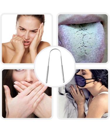 Premium Stainless Steel Tongue Scraper with Case | Reduce Bad Breath & Improve Oral Hygiene | Durable U-Shaped Design for Adults - Buy Online on GoSupps.com