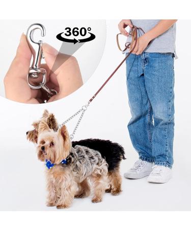Tiesome Metal Double Dog Leash - 360 Rotation Chew-Proof Dual Leash for Dogs | Ideal for Walking & Training | Durable Two Dog Splitter (2.5mm x 40cm) - Buy Online on GoSupps.com