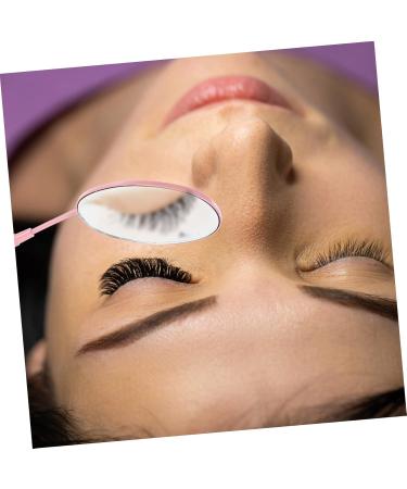 DRESSOOS Grafting Eyelash Mirror Clear Inspection Lens Lash Extensions Eyelash Inspection Mirror Lash Extension Accessories Stainless Steel Lash Mirrors Compact Supplies Adhesive Tape Glass 19x4cm - Buy Online on GoSupps.com