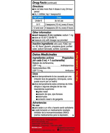 Children's Cough and Cold Liquid - Natural Strawberry Flavor - Cough Medicine for Kids Ages 6+ - 4 FL OZ - Shop Internationally - Buy Online on GoSupps.com