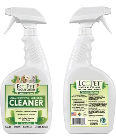 EcoPet All Natural Pet Odor and Stain Remover - Probiotic Powered Multi-Surface Cleaner - 16 oz Trigger Spray - Buy Online on GoSupps.com
